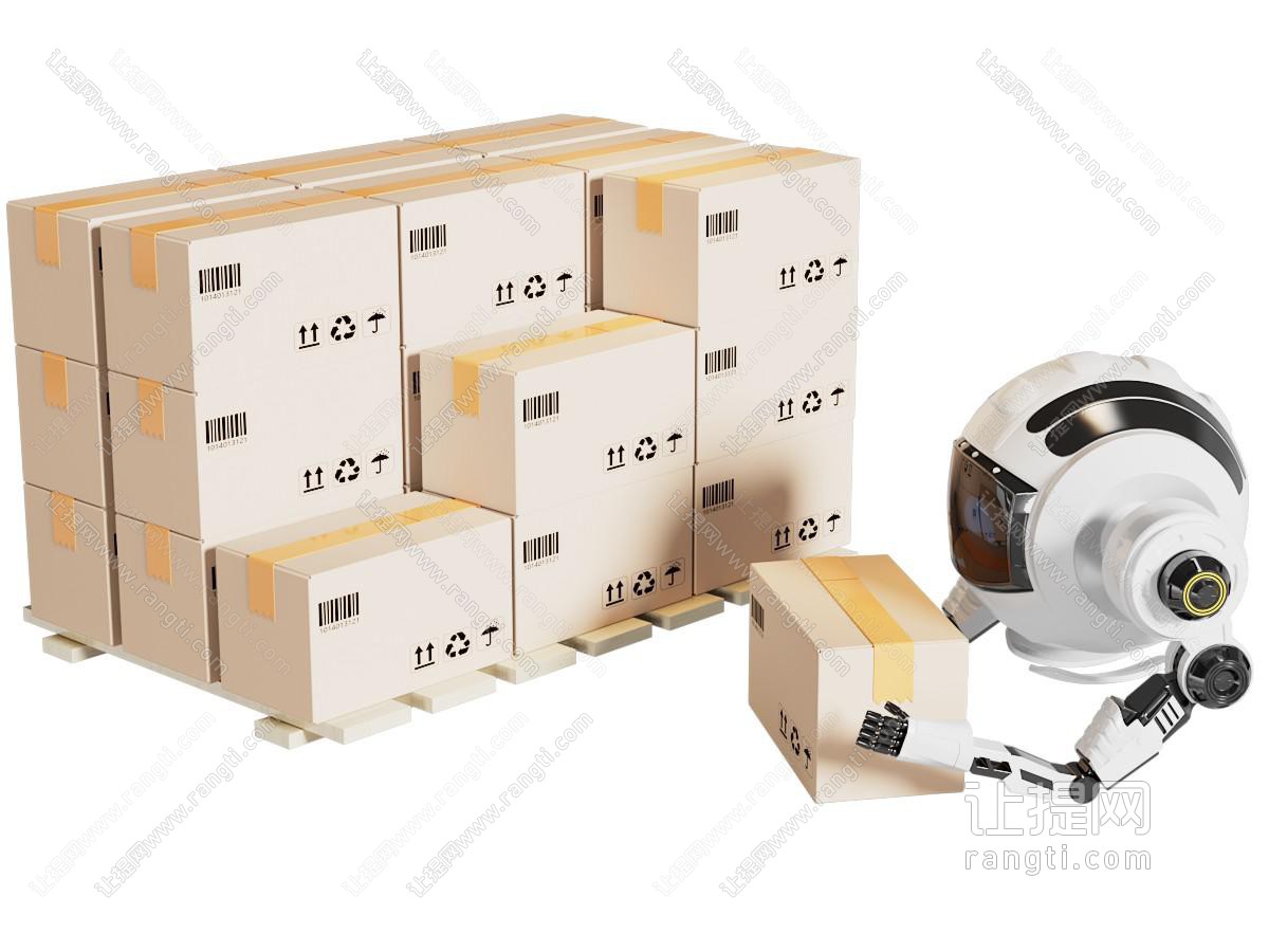 现代玩具机器人 物流箱