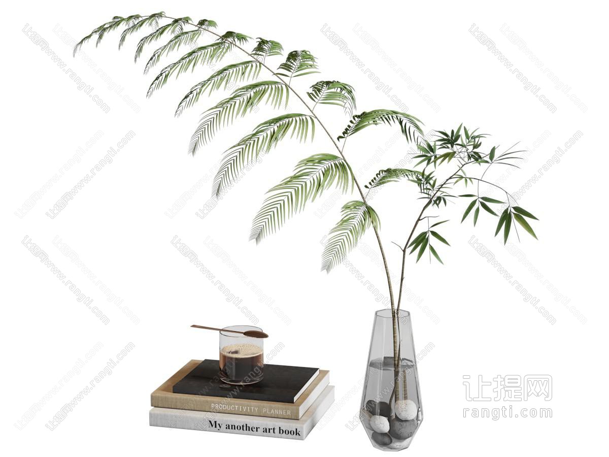 现代水生植物 花瓶花卉