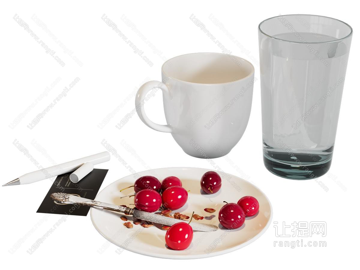 玻璃水杯水果盘