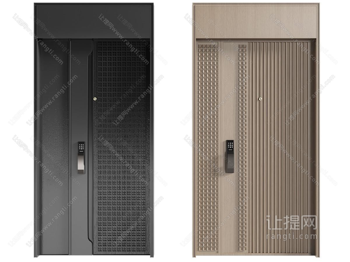 现代双开门