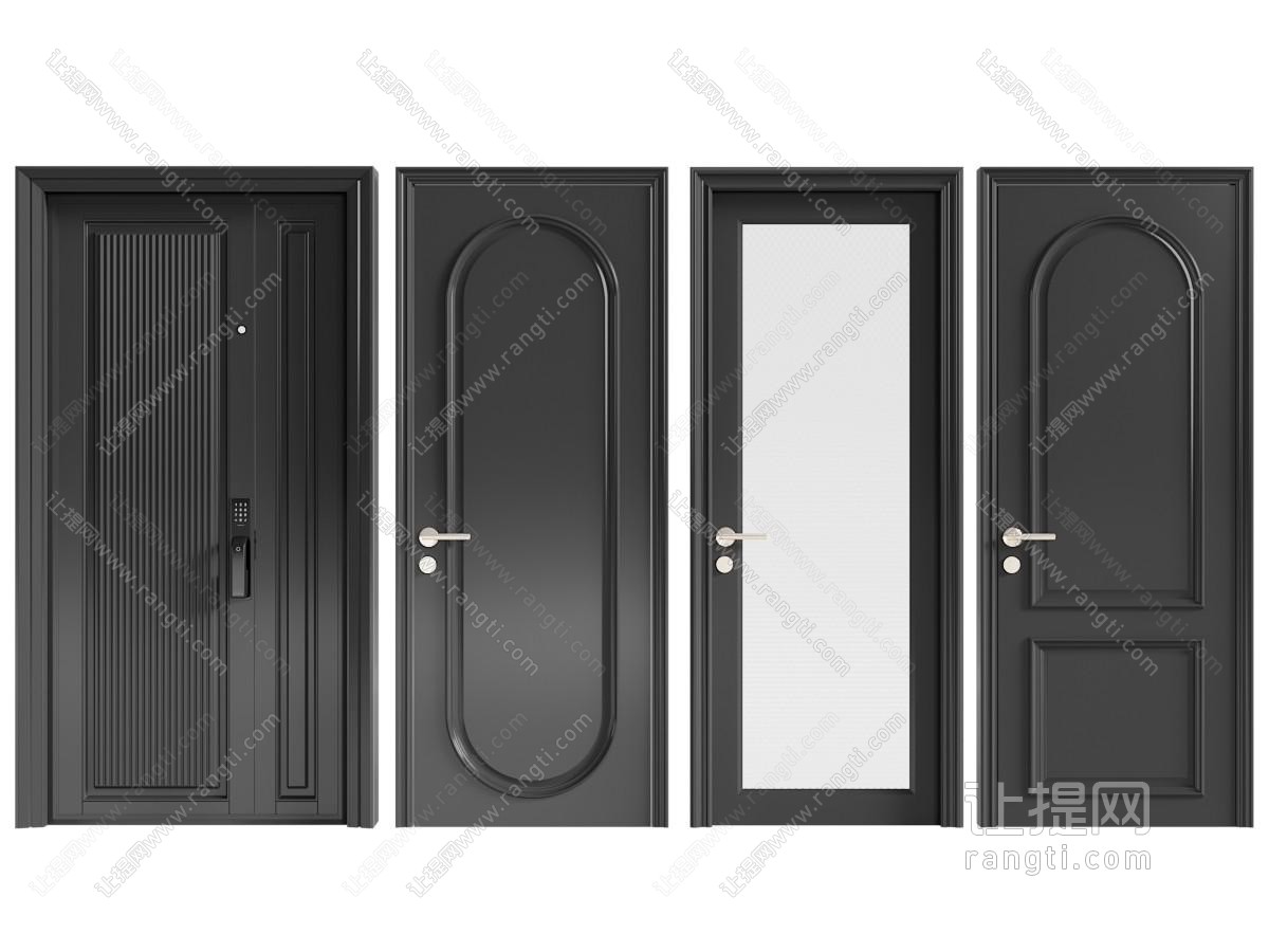 法式平开门 玻璃门 房门