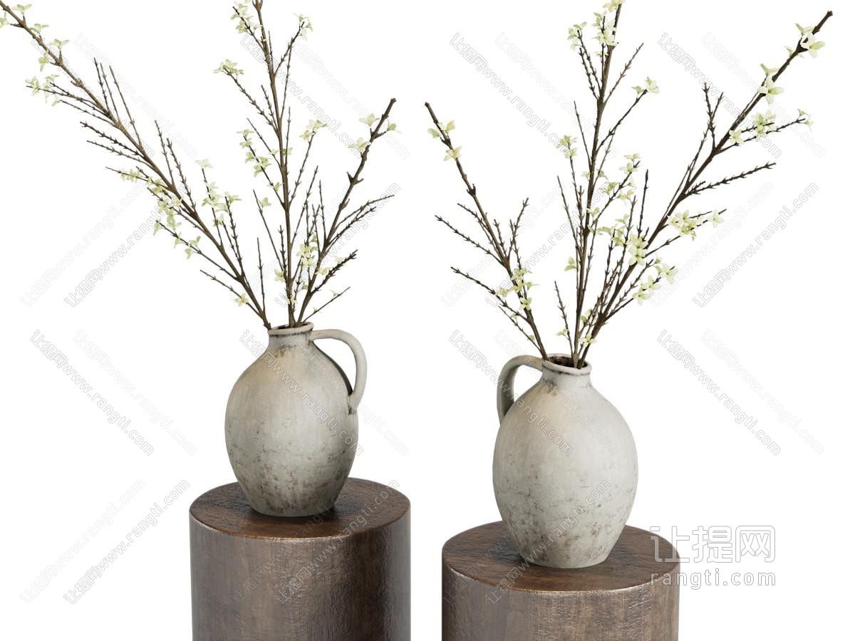 侘寂风中古陶罐
