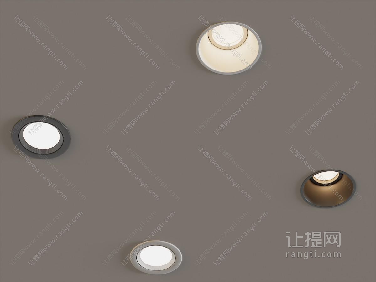 现代筒灯射灯组合