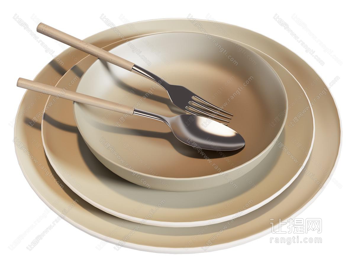 现代餐具碗碟刀叉