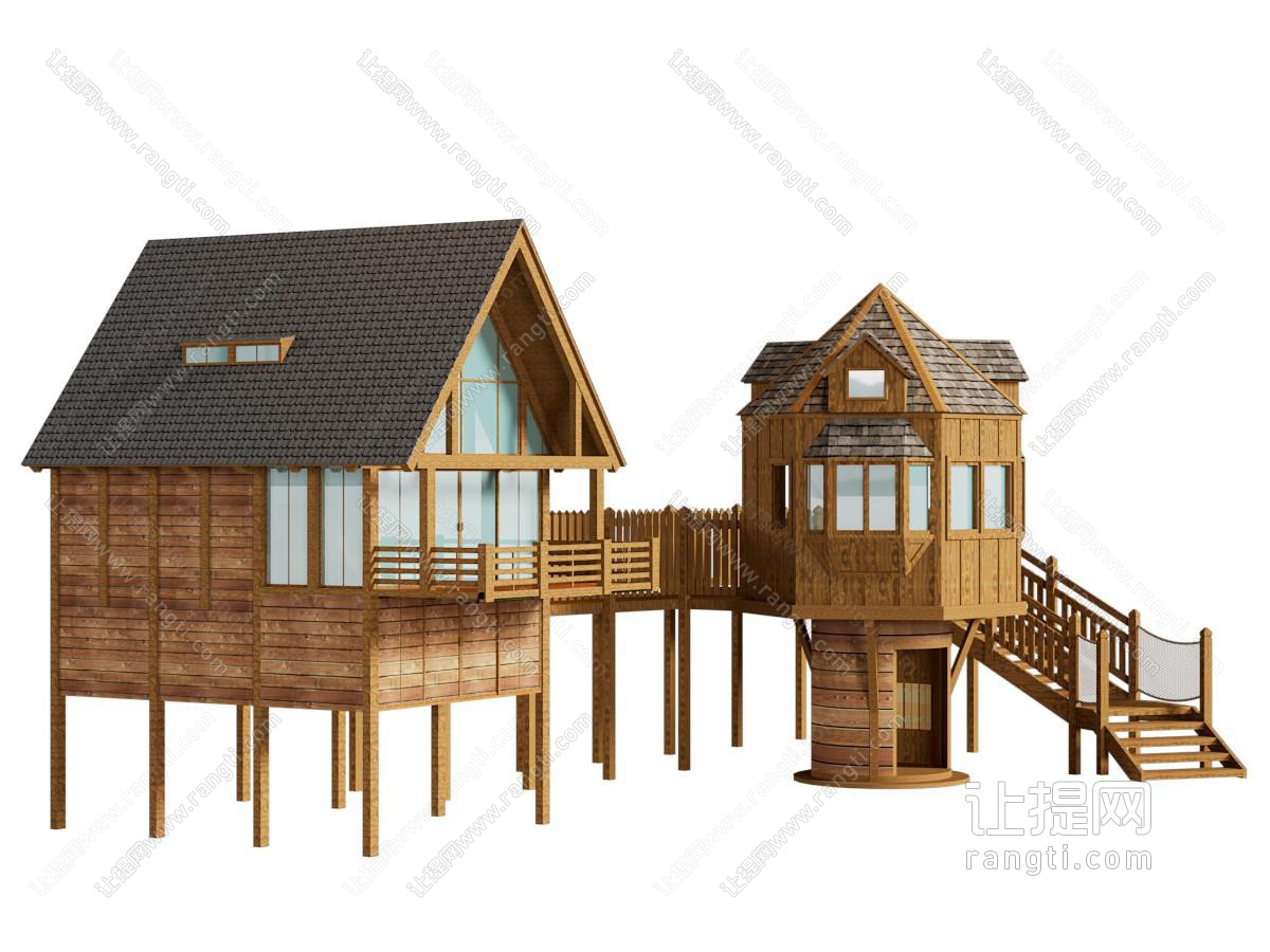 现代小木屋 建筑外墙