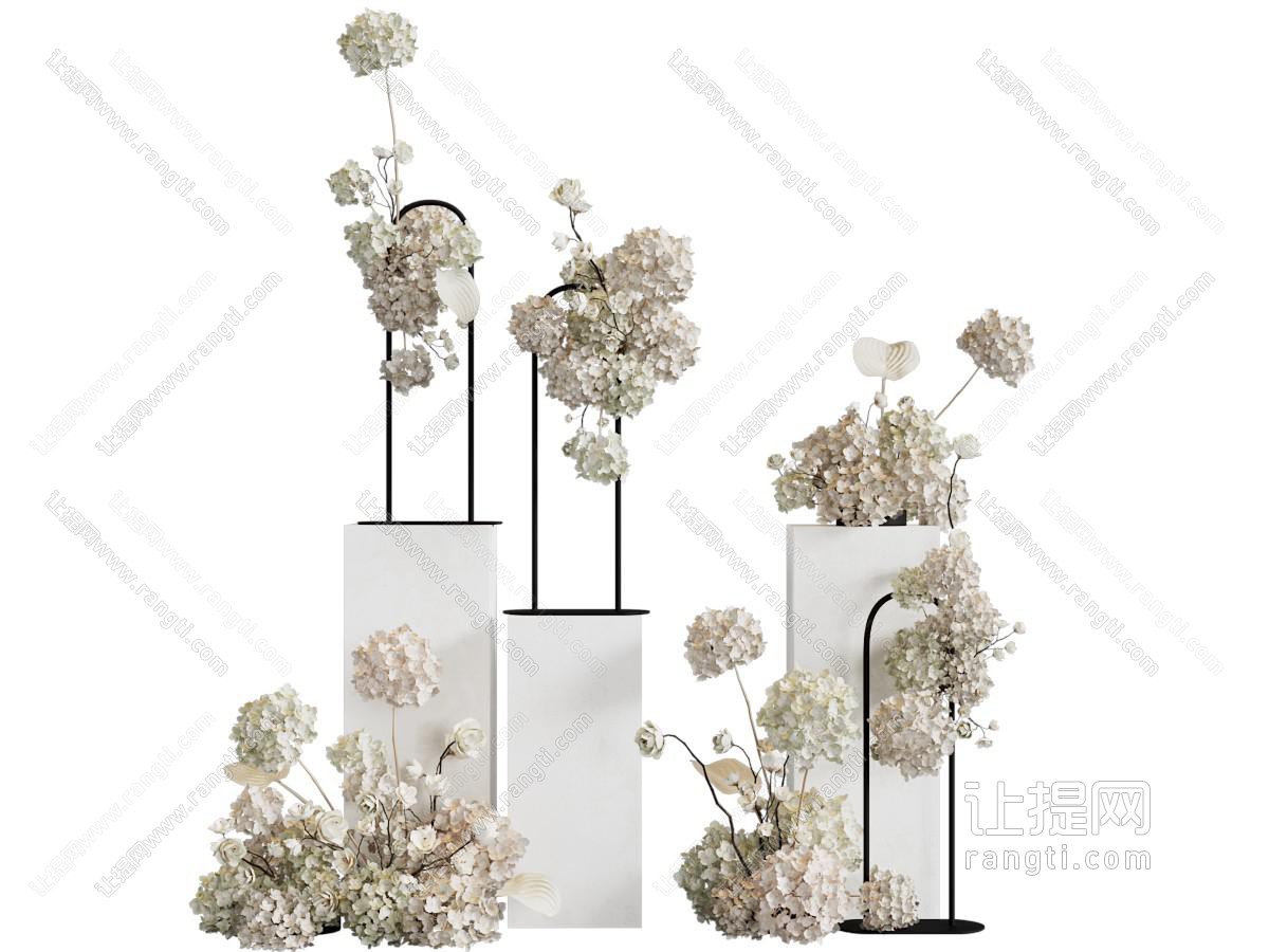 现代简约婚期花艺 摆件组合