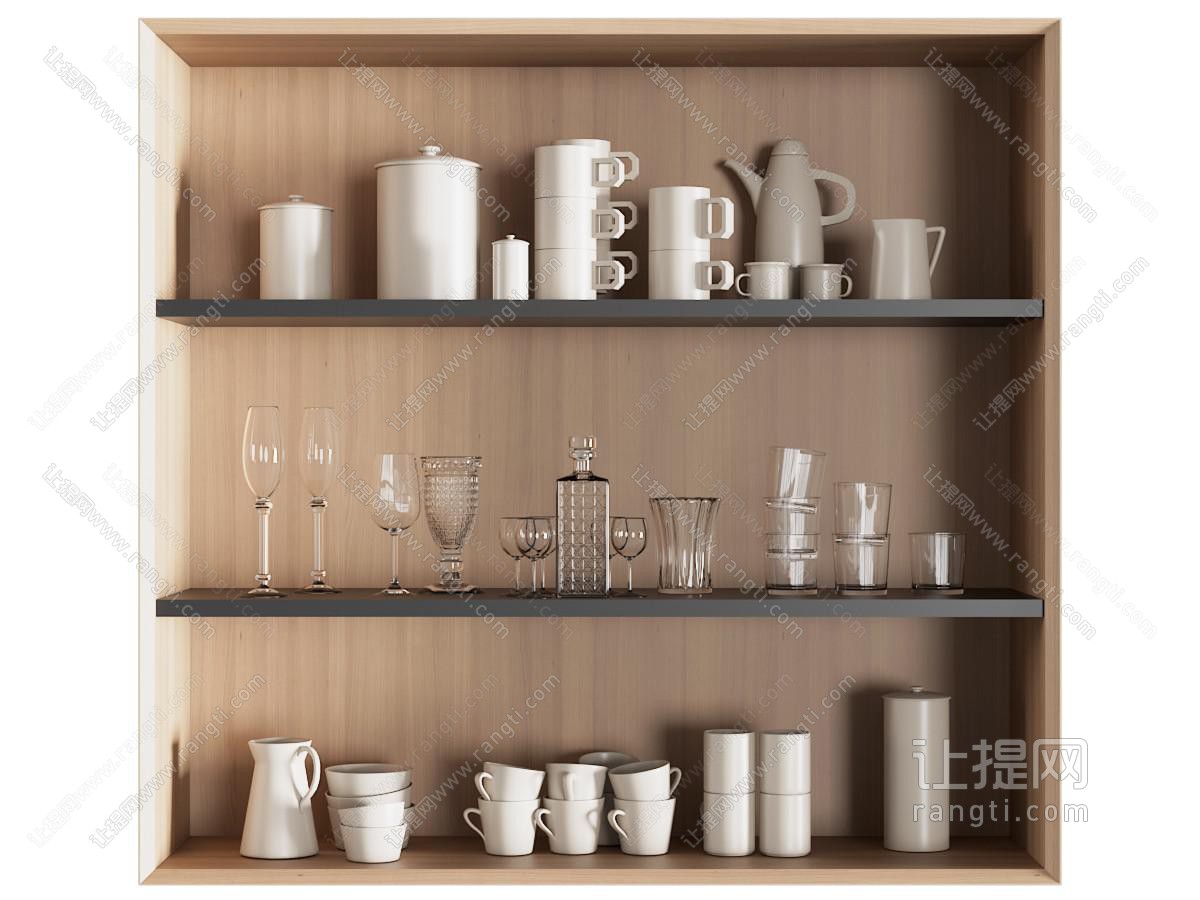 现代茶具杯子 酒瓶酒杯摆件组合