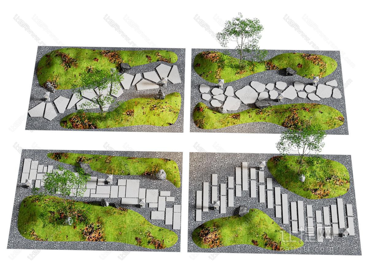 现代石板路