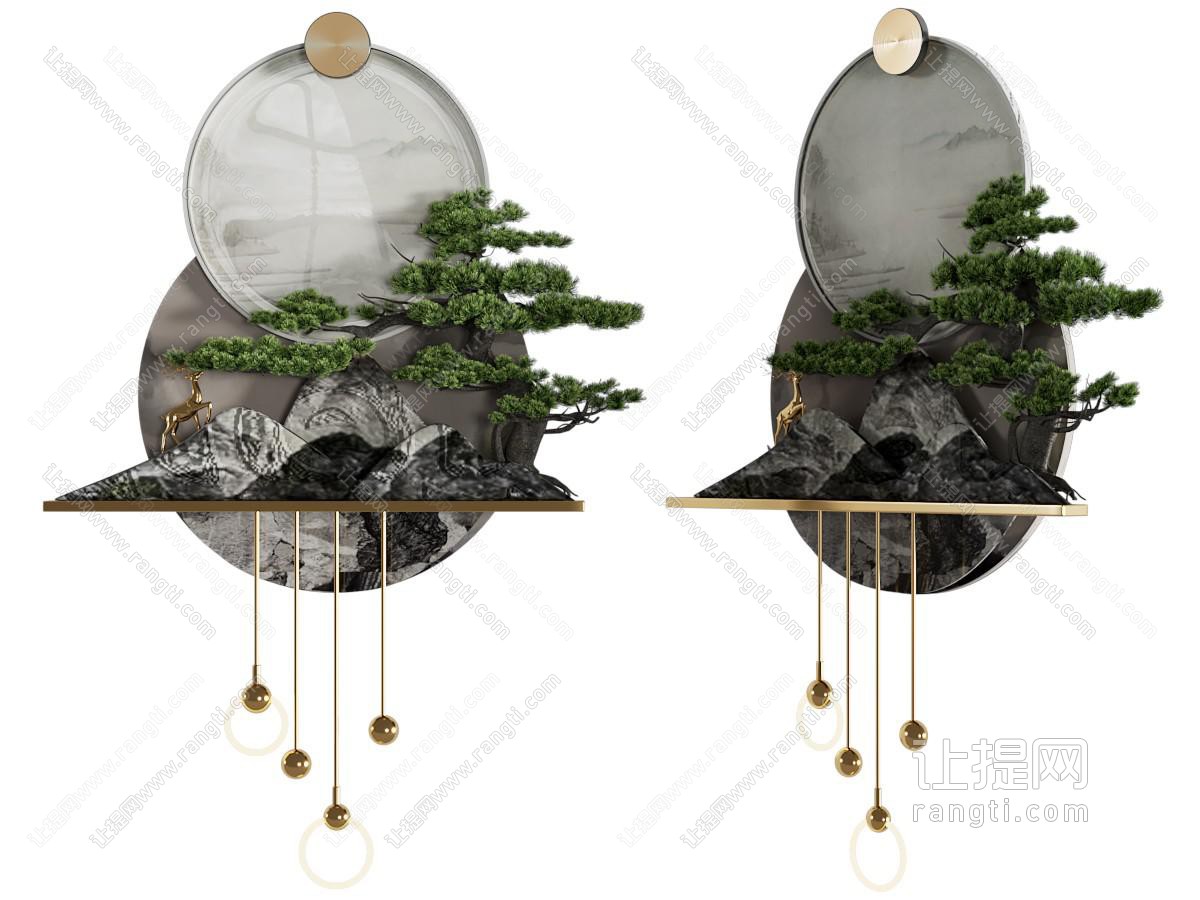 新中式 墙饰 壁灯