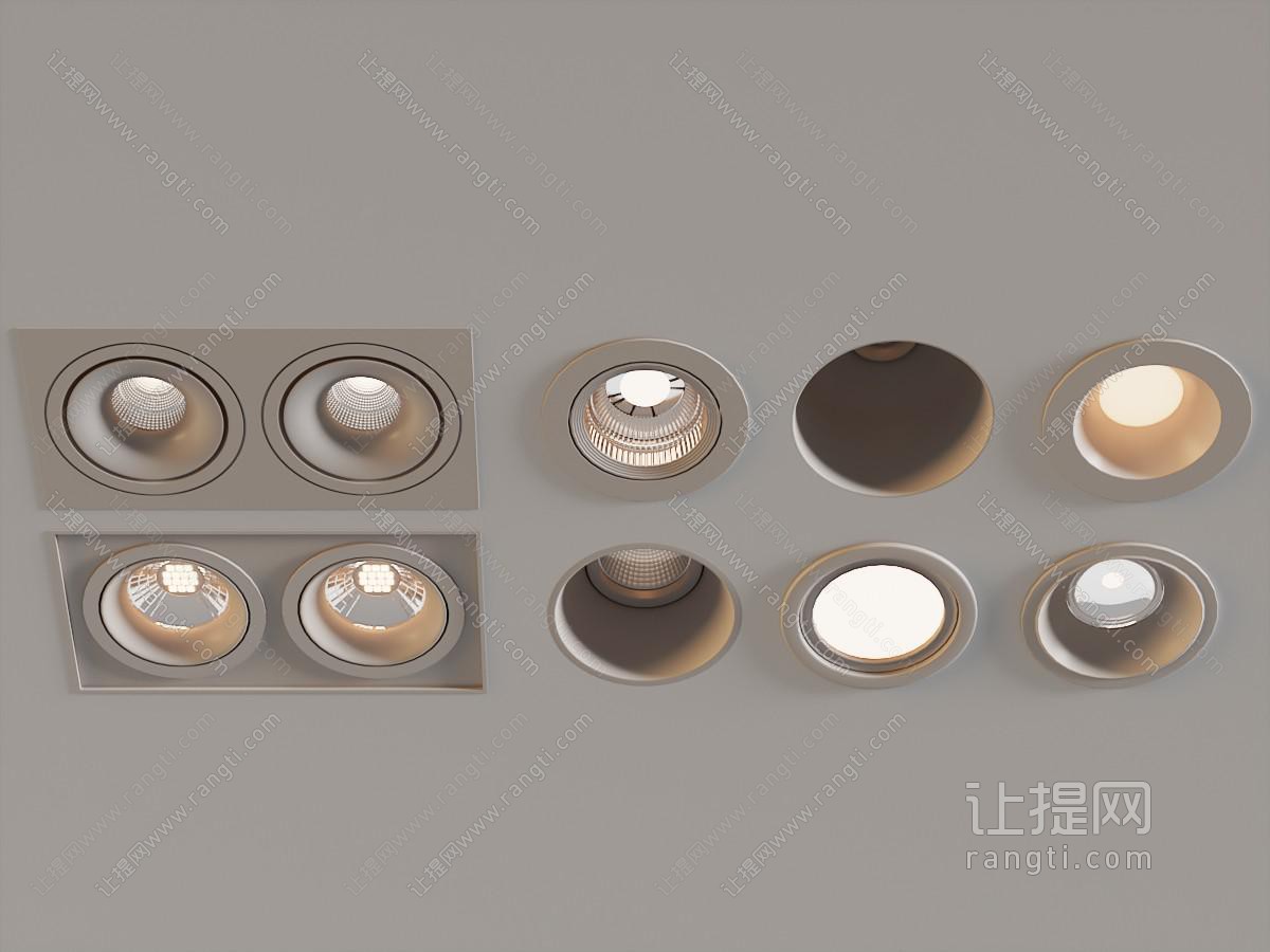 现代内嵌筒灯射灯 防眩目筒灯 牛眼灯 射