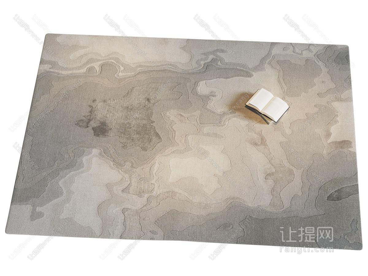 现代意式地毯 布艺方形地毯