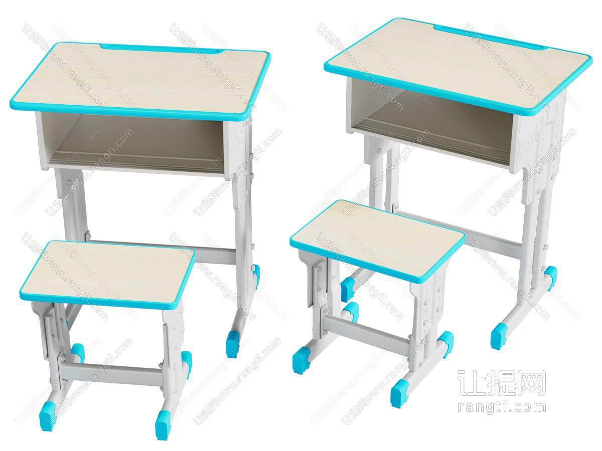 现代学生课桌椅组合