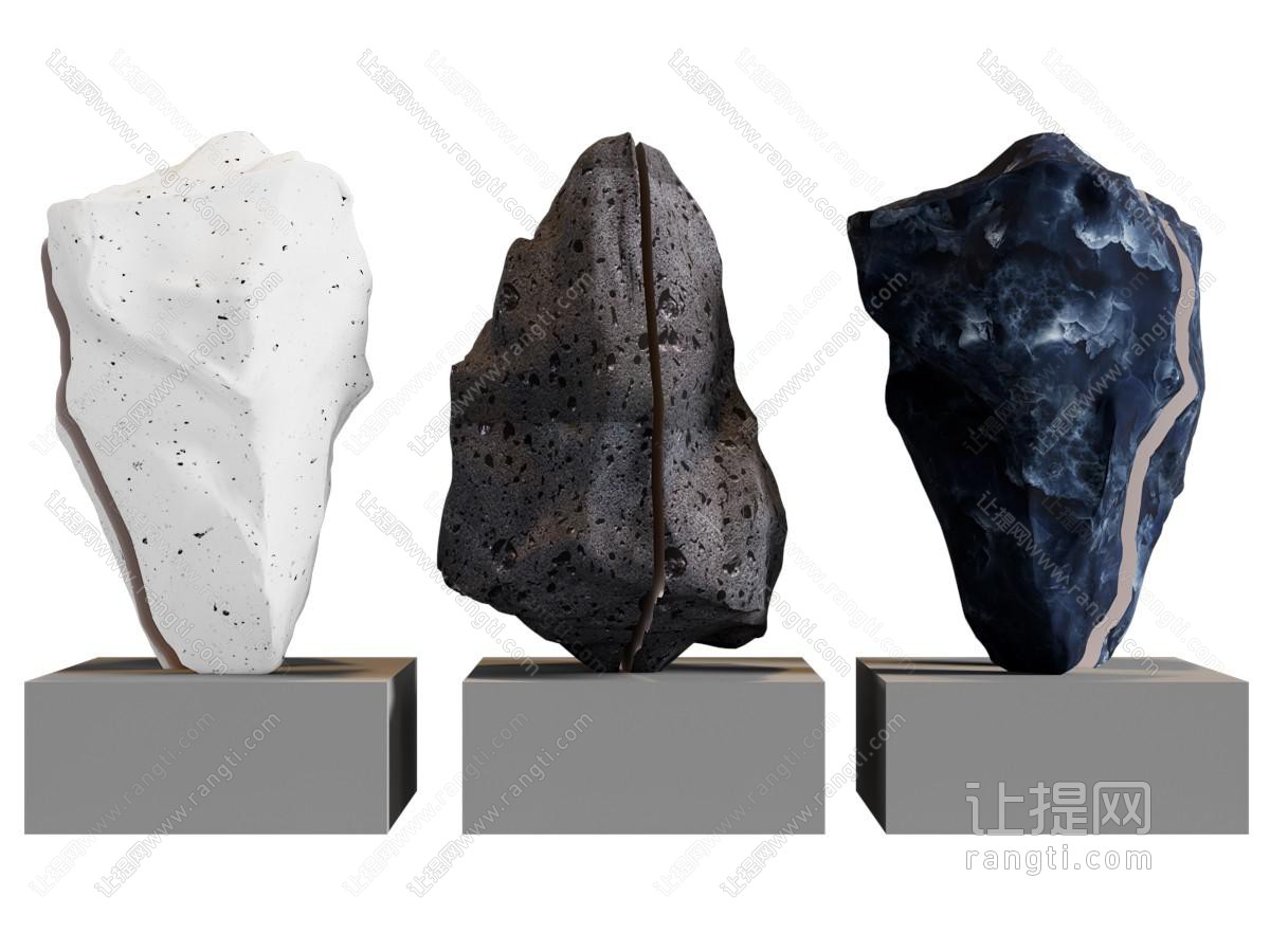 现代石头雕塑