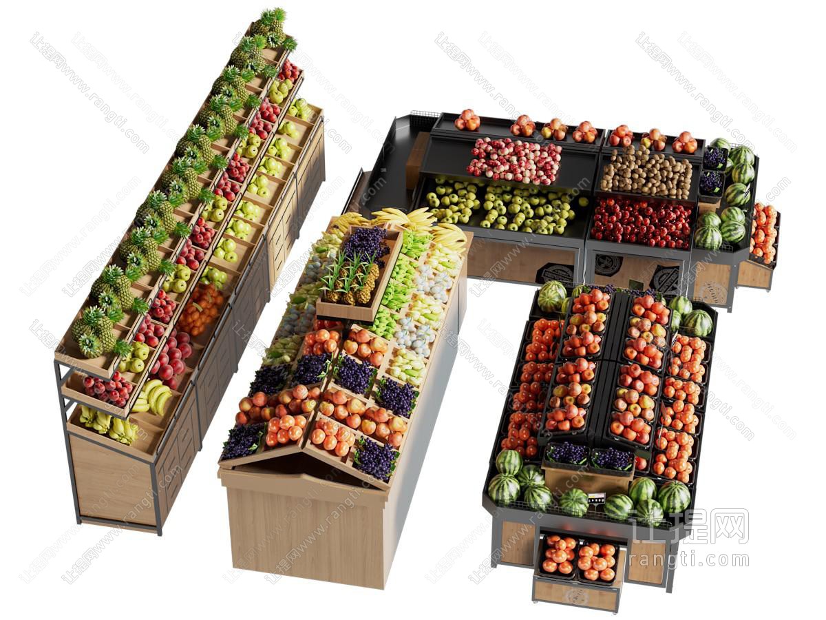 现代水果展架