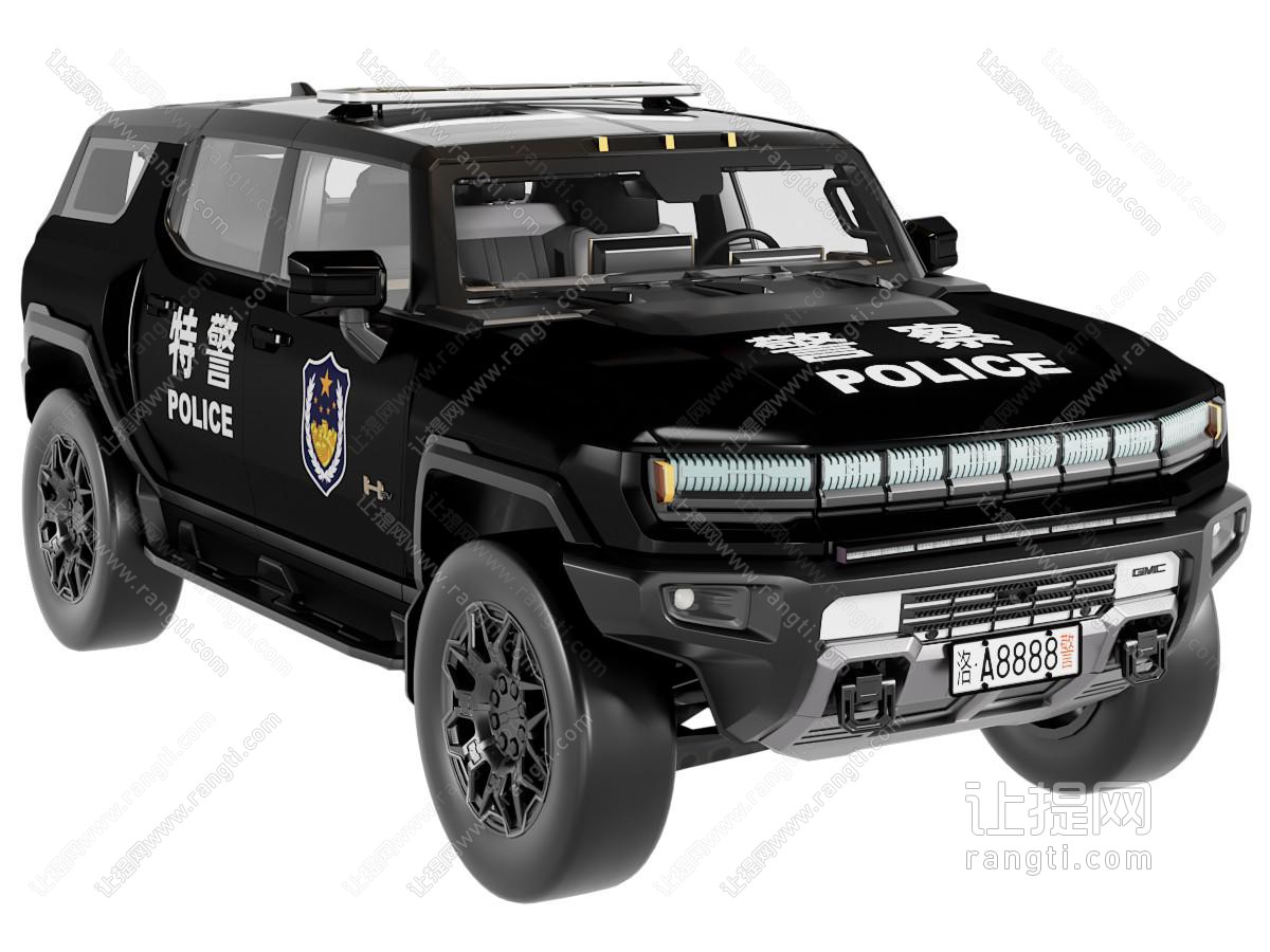 现代越野车 吉普车 警车 汽车