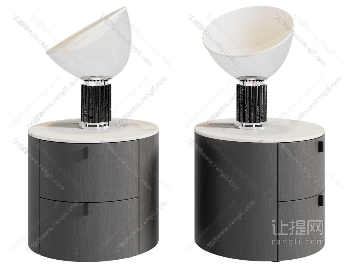 现代床头柜 床头台灯
