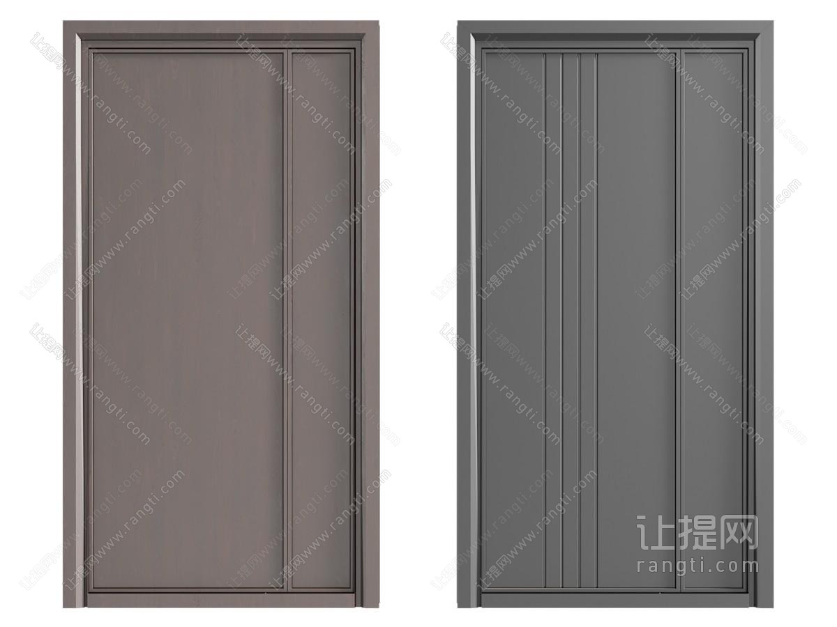 现代木门 房门 平开门