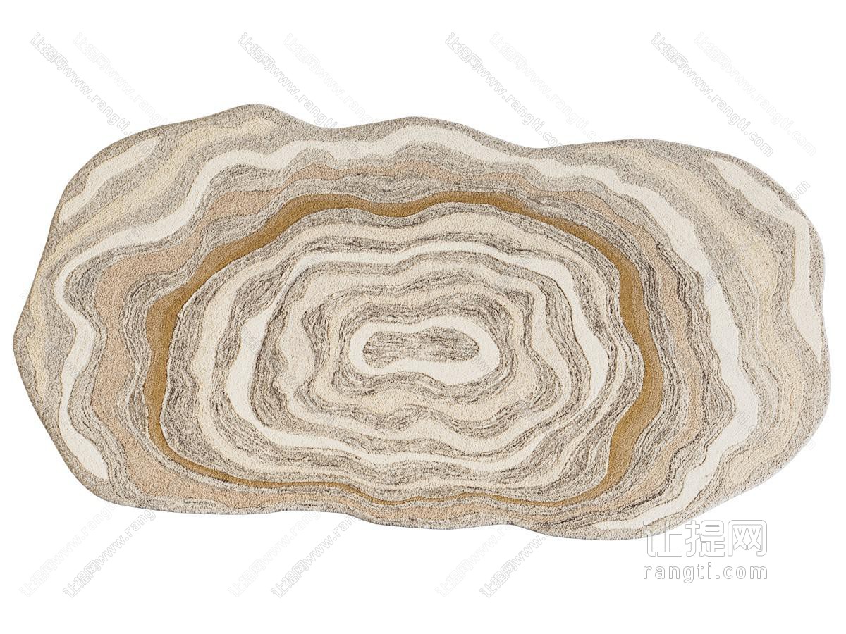 现代不规则地毯