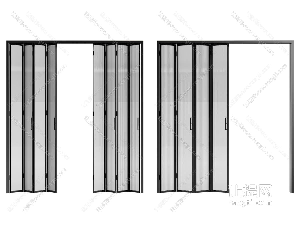 现代玻璃推拉门