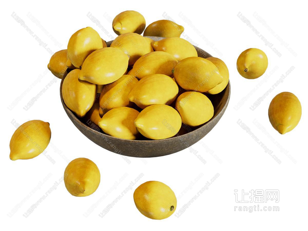 现代碗装柠檬 水果食物