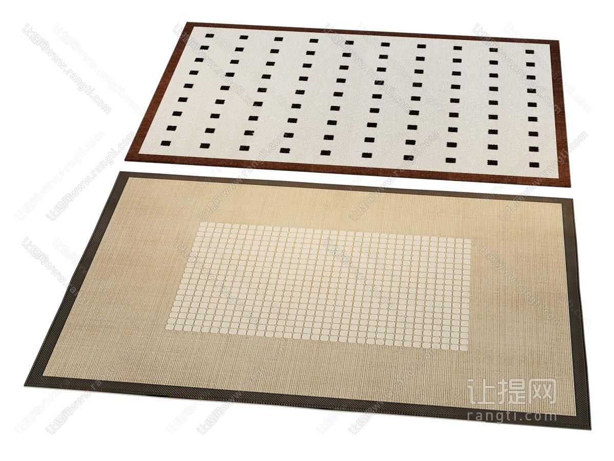 中古风地毯 方毯