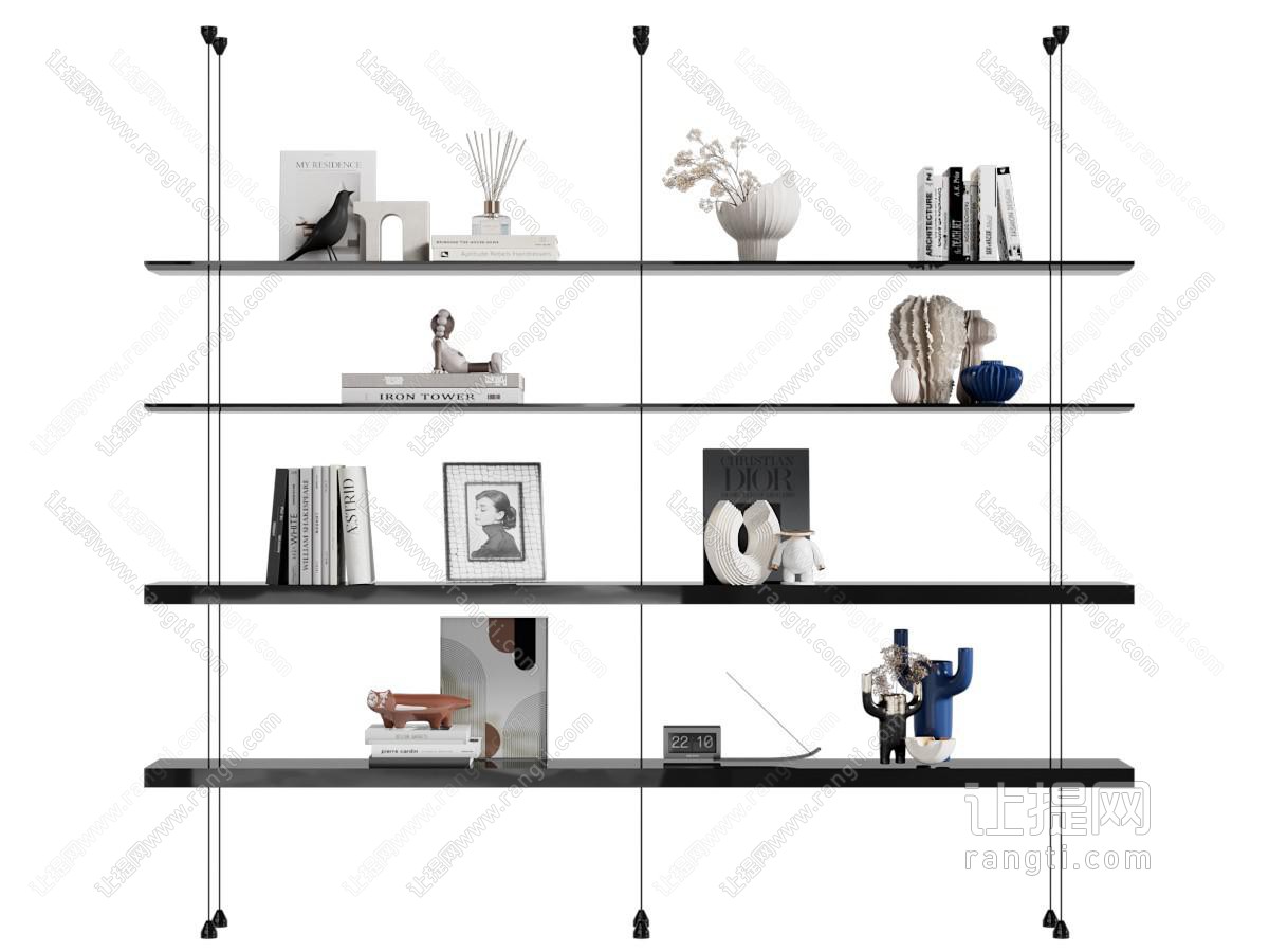 现代开放式展览展柜