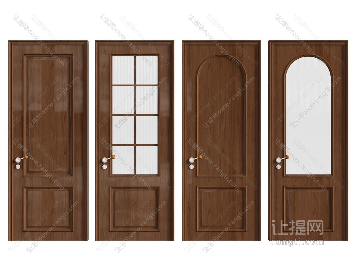中古风单开门 木门 中古玻璃门 卫浴门