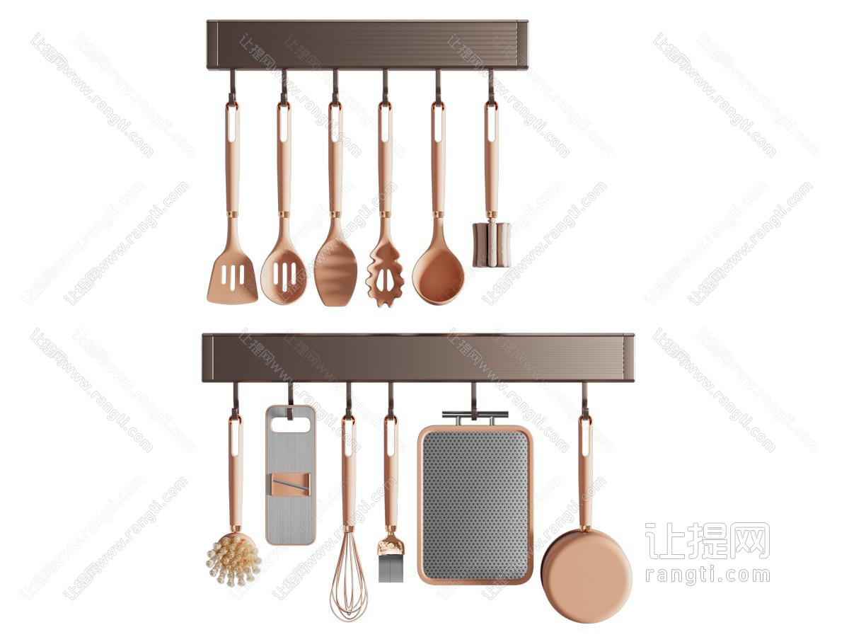 现代墙面厨具挂架 厨具组合