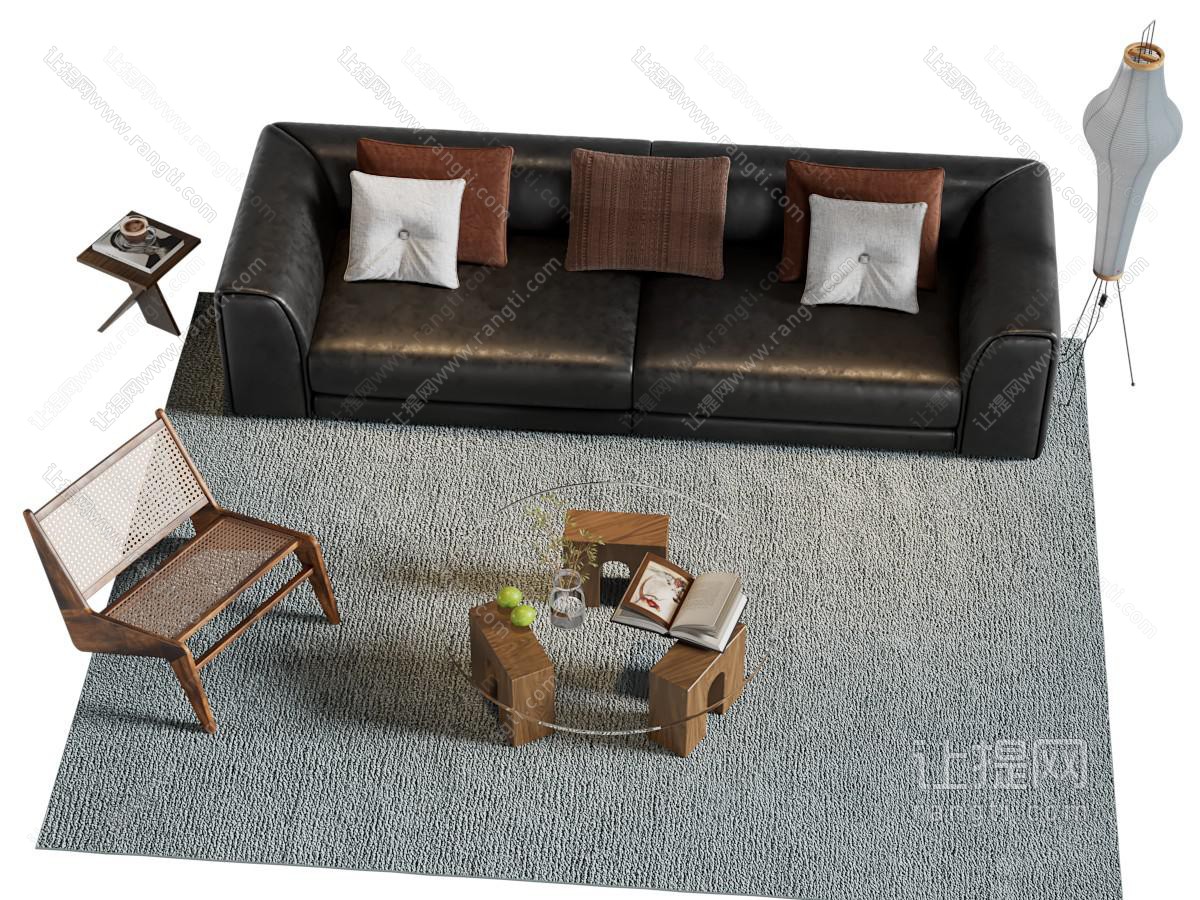 中古风多人沙发