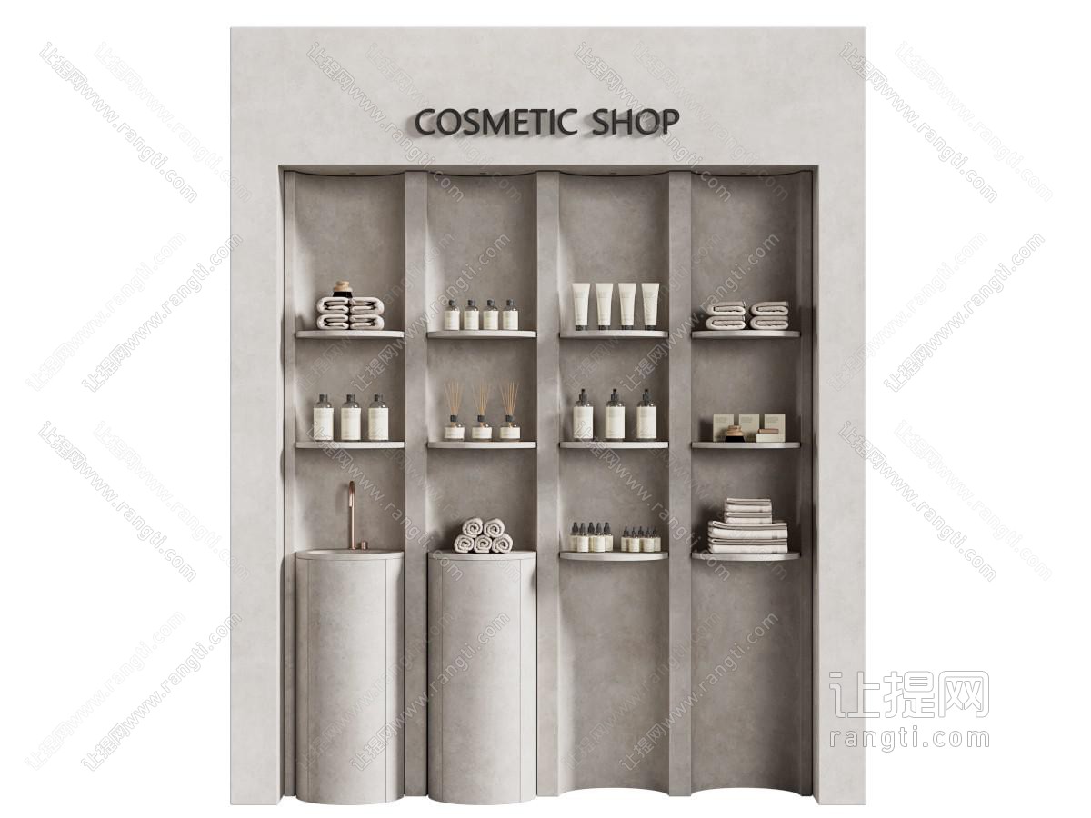化妆品 化妆展示区 化妆品