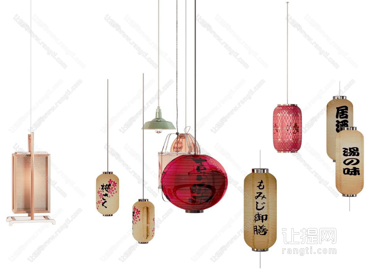 日式灯笼 招牌 广告灯