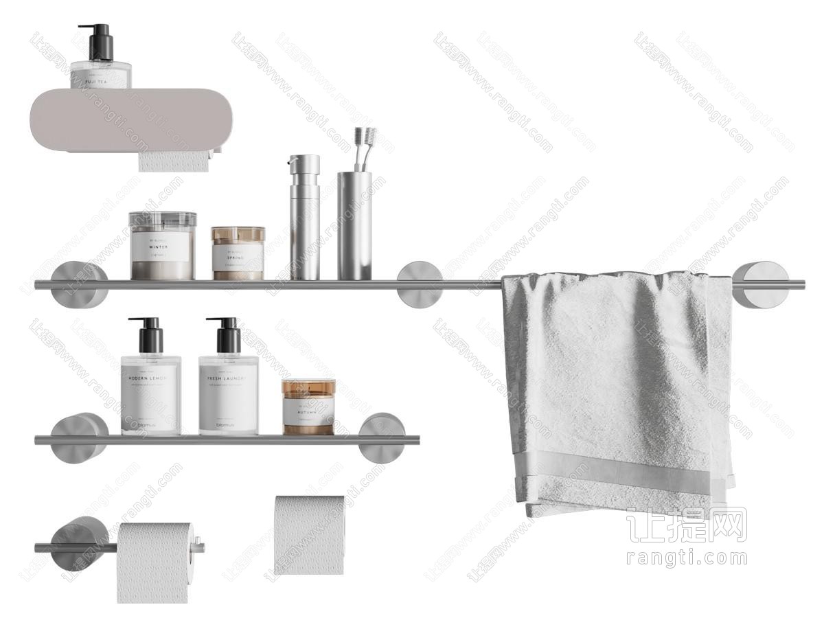 洗浴用品 洗浴用品 洗漱用品 卫浴小件 毛巾 卷纸架
