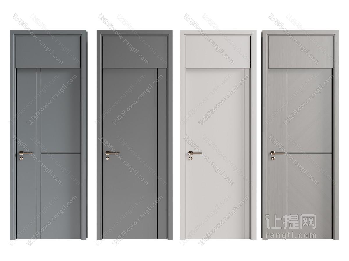 现代单开门