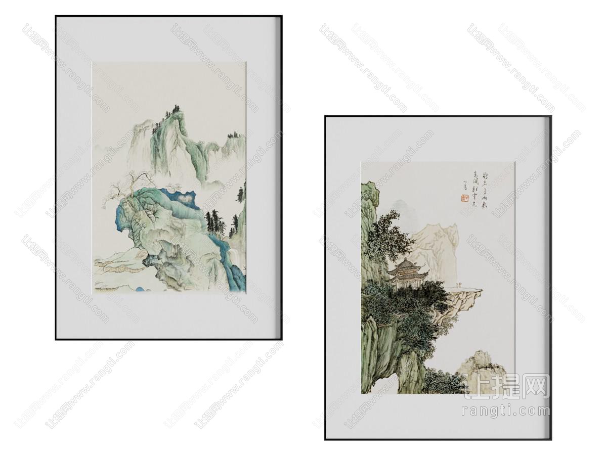 新中式装饰挂画