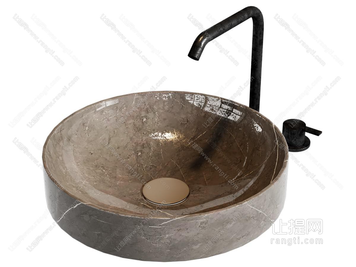 现代洗手盆 水龙头