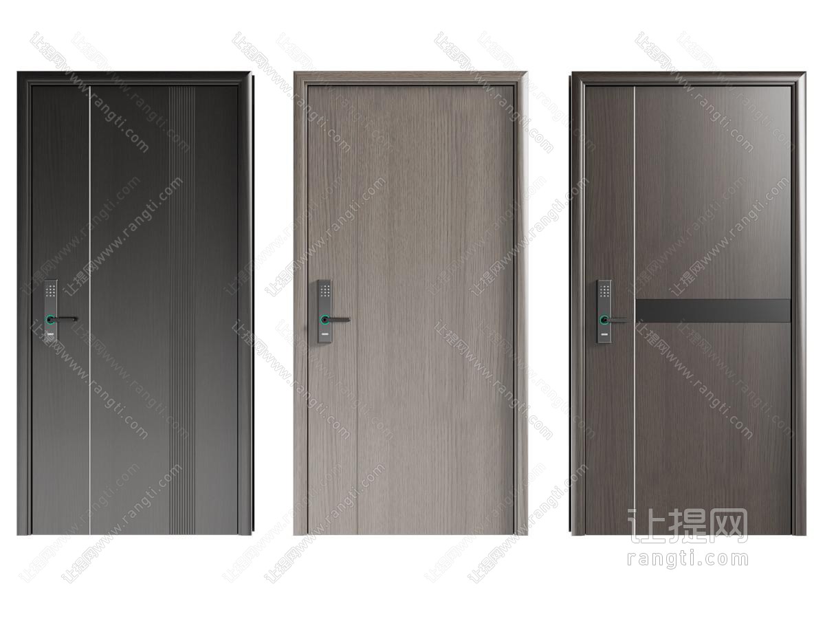 现代入户门 平开门