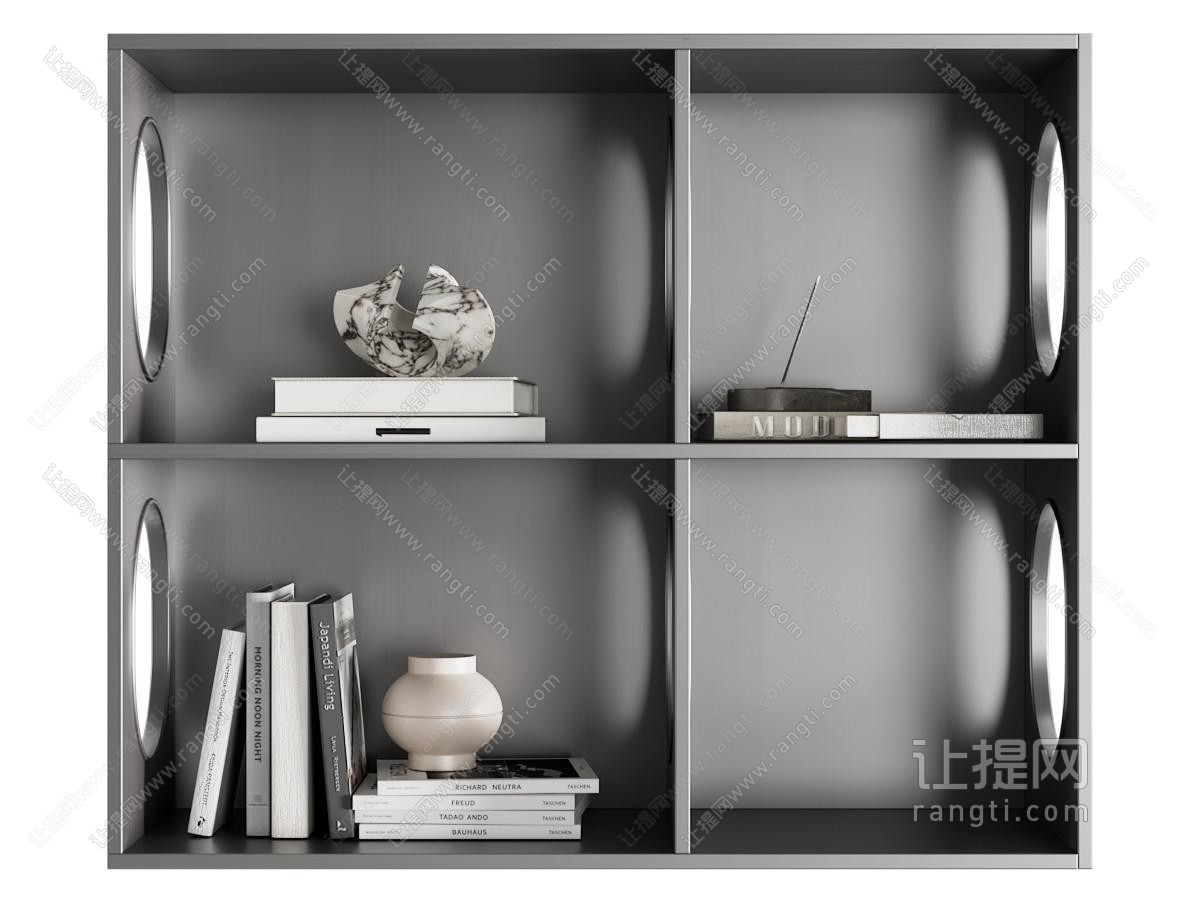 现代极简摆件组合 书籍 饰品 书本 花瓶