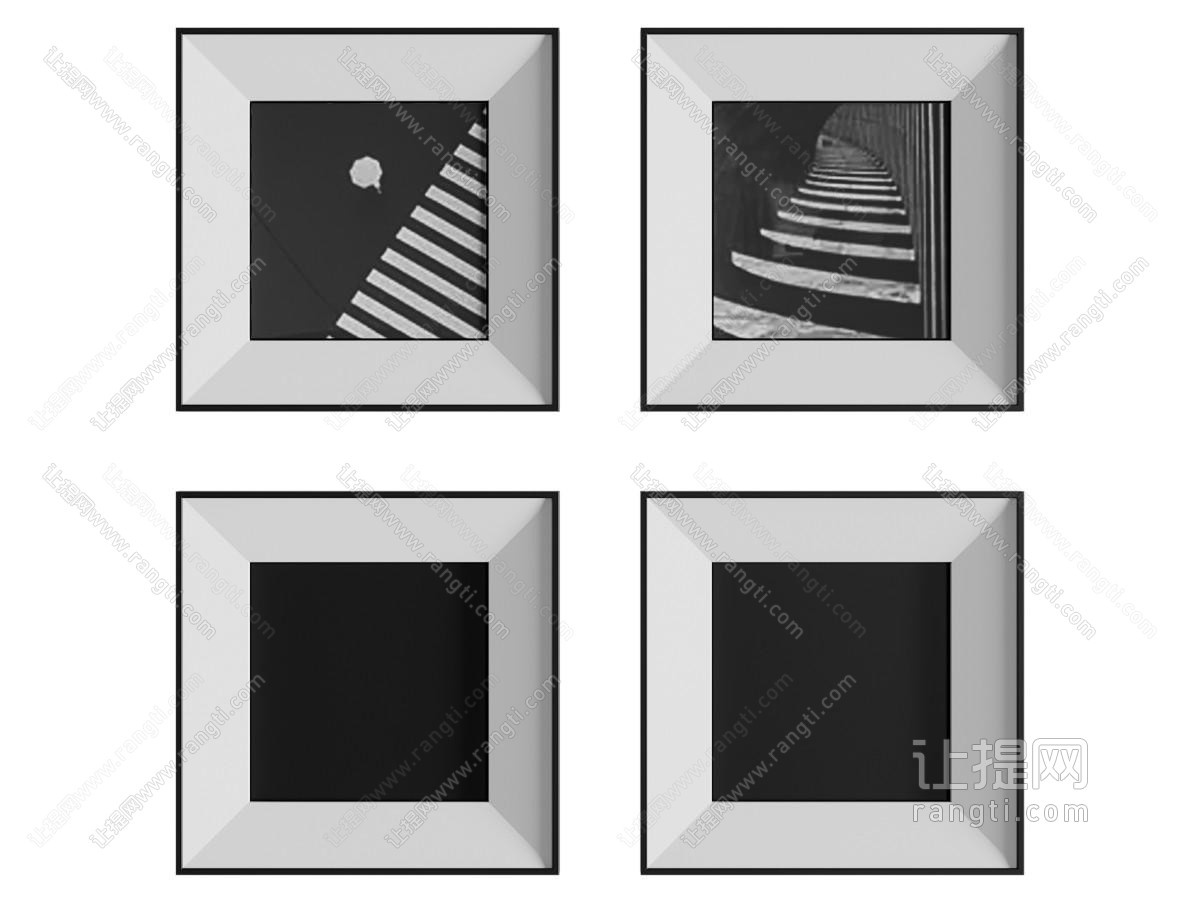 现代几何组合画 装饰挂画