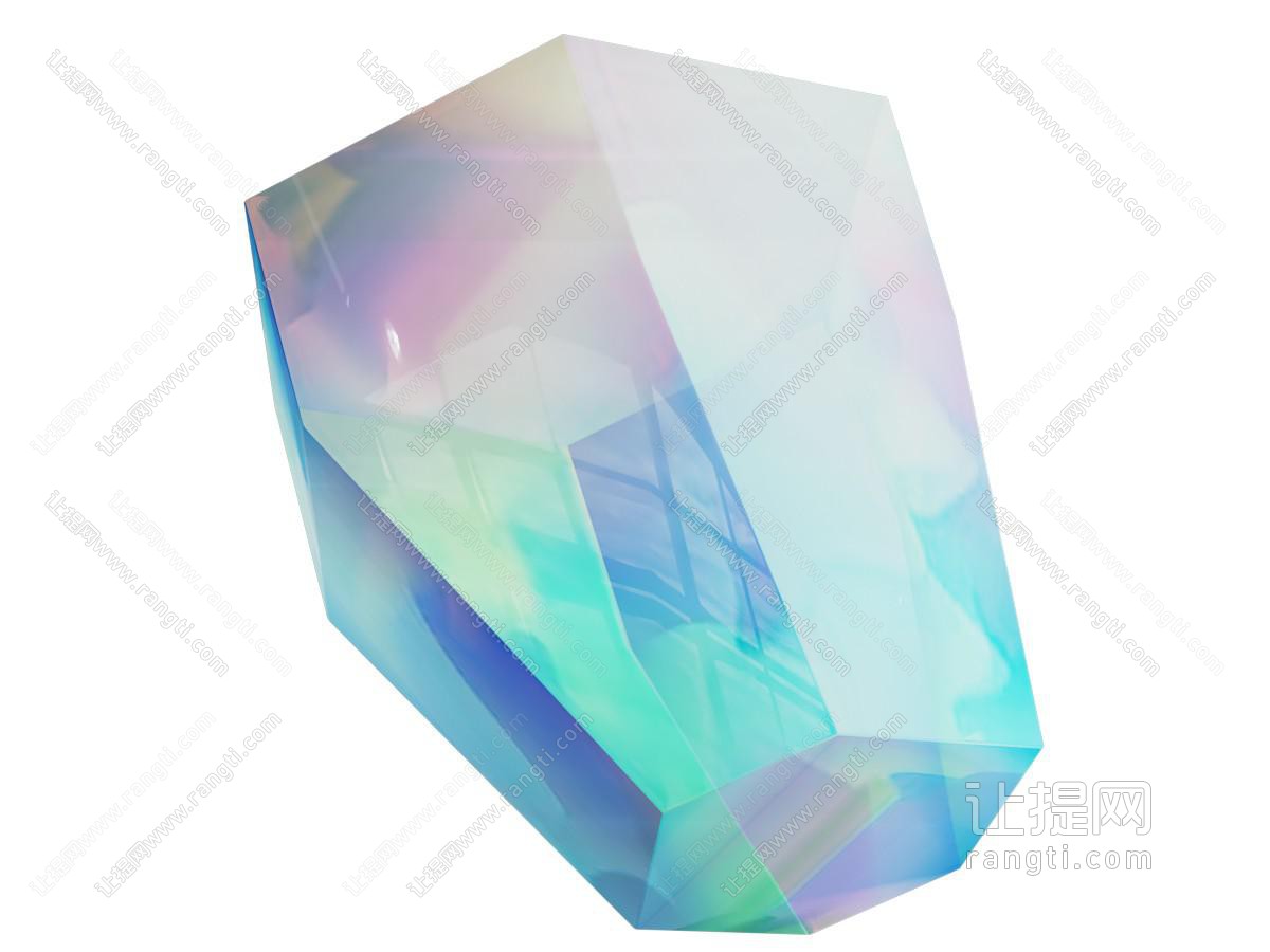 现代幻彩水晶雕塑