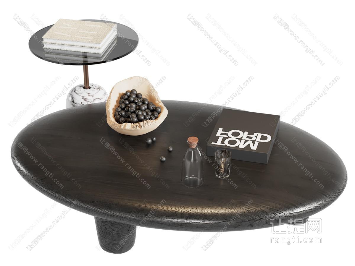 侘寂风中古风茶几 木制茶几