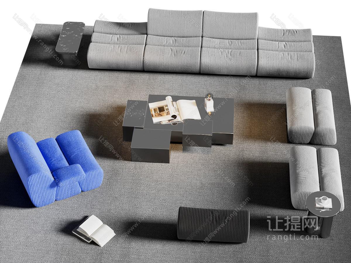 现代组合沙发