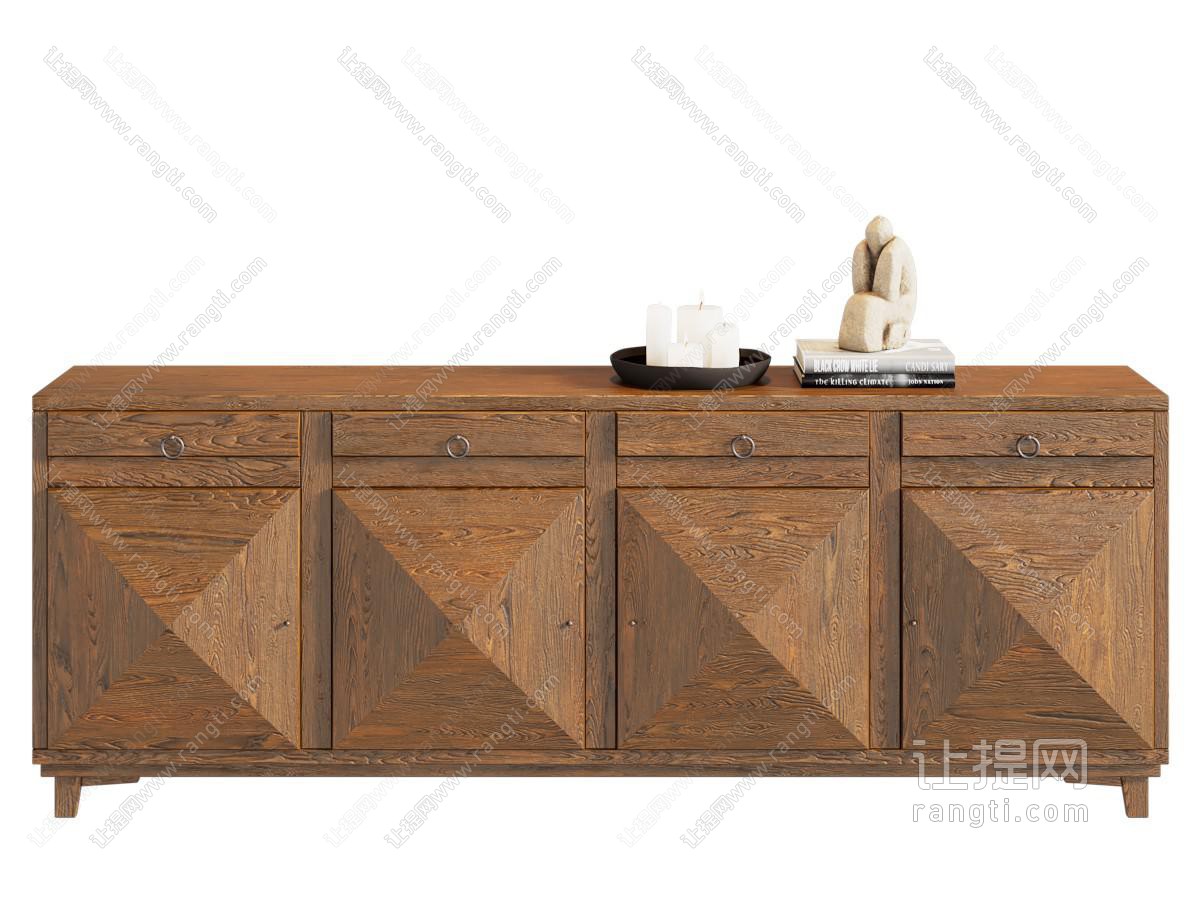 中古风端景柜 玄关柜 边柜
