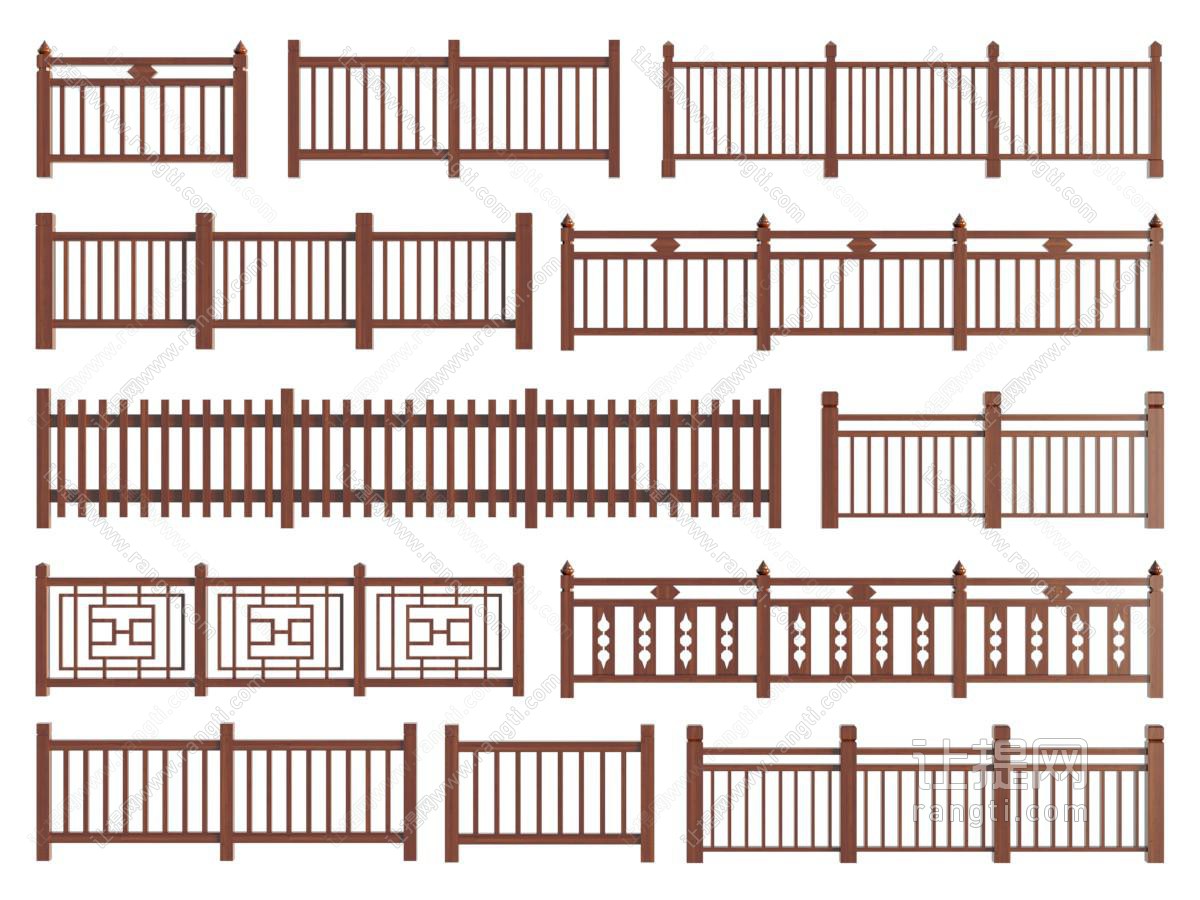 新中式护栏 栏杆 围栏