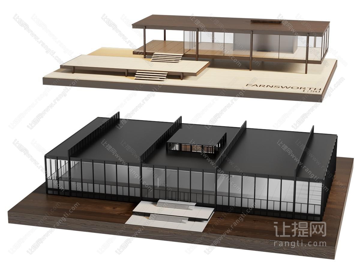 现代手工建筑 法恩斯沃思建筑