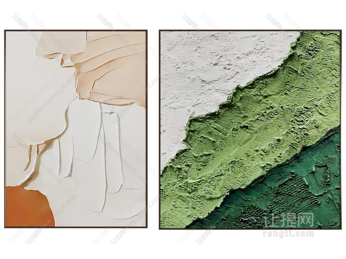现代肌理装饰挂画