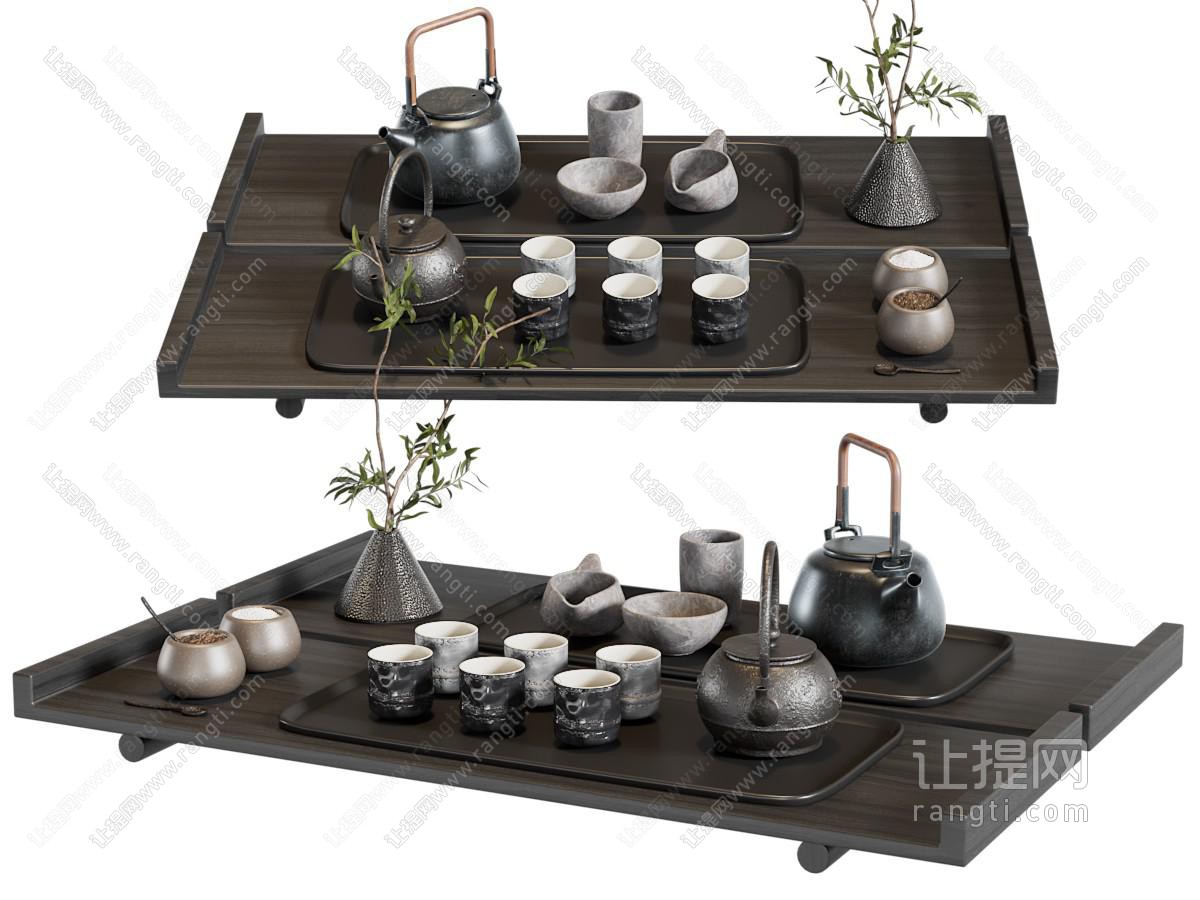 现代茶具组合