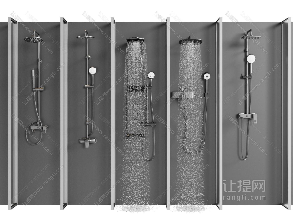 现代花洒 淋浴花洒 喷头