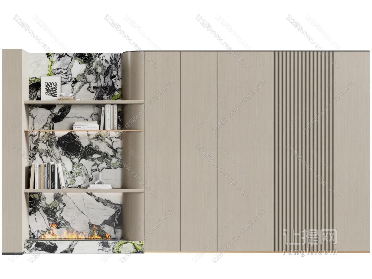 现代装饰柜 背景墙