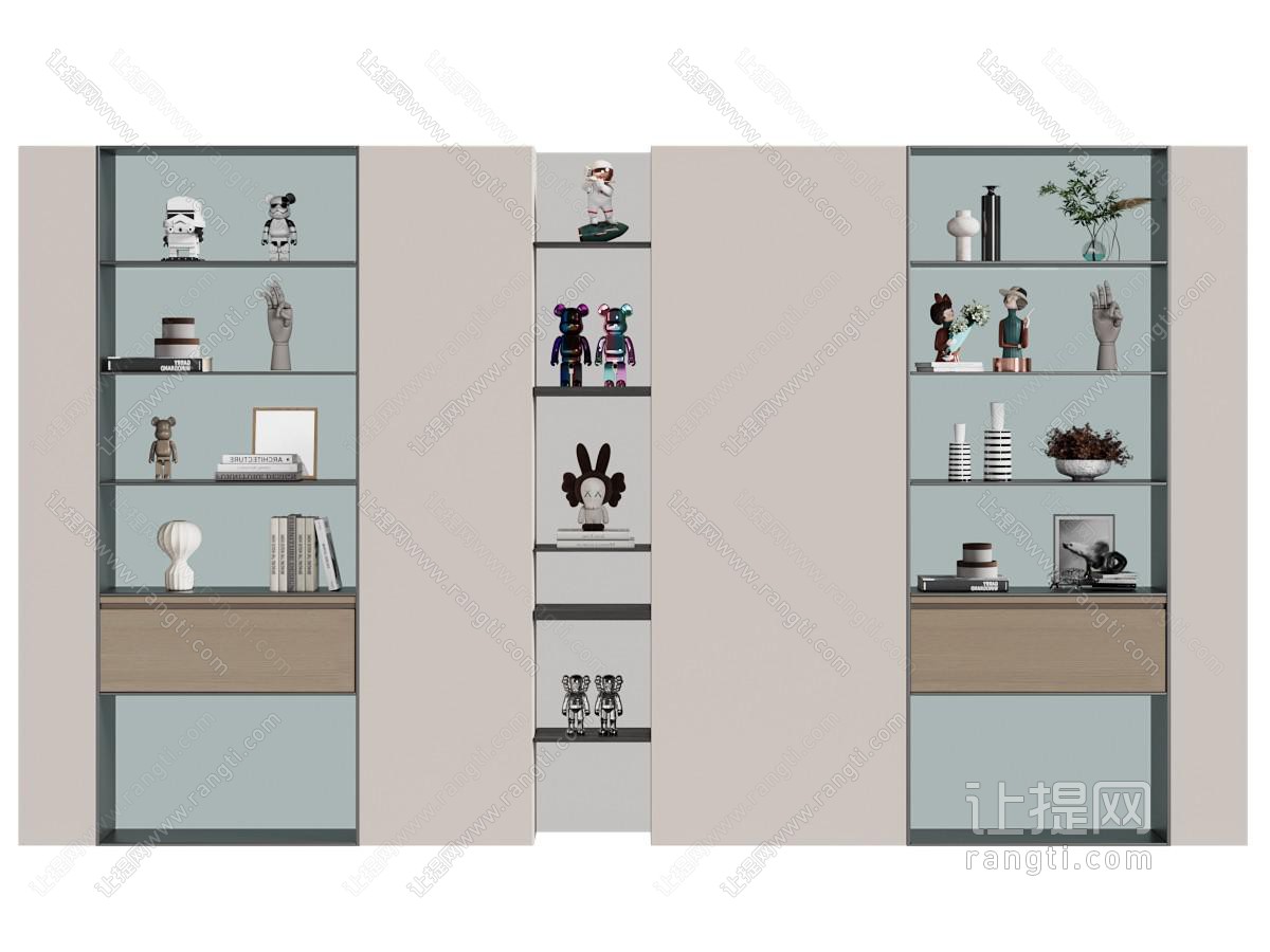 现代饰品摆件 装饰柜
