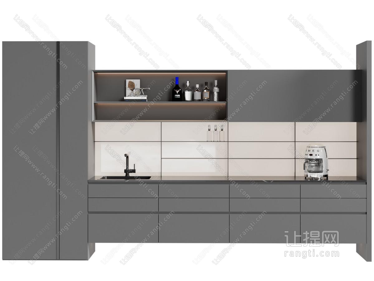 现代酒柜 餐边柜